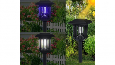 Lampă solară LED de grădină ucigașă de insecte J-22 Neagra [9]