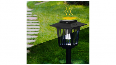Lampă solară LED de grădină ucigașă de insecte J-22 Neagra [2]