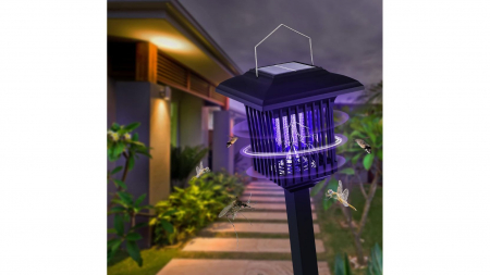 Lampă solară LED de grădină ucigașă de insecte J-22 Neagra [1]