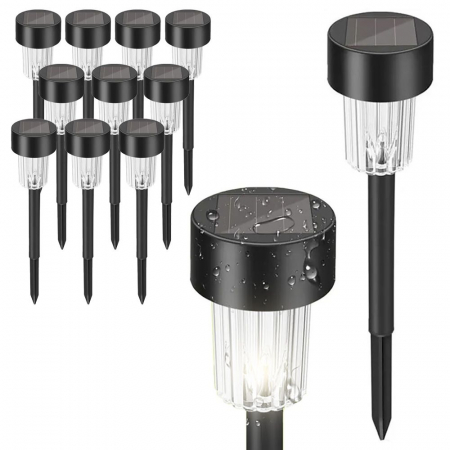 Solare si antiinsecte - Lampa solara LED P60258 BLACK - 10 bucati