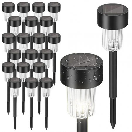 Solare si antiinsecte - Lampa solara LED P60258 BLACK - 20 bucati