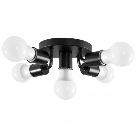 Lustre si pendule - Lampa Spot reflectorizanta metalica Negru APP705-5c