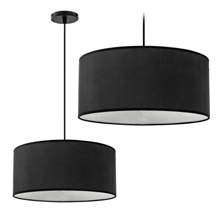 Lustre si pendule - Lampa SUSPENDABILA Black Alb 40cm APP623-1CP