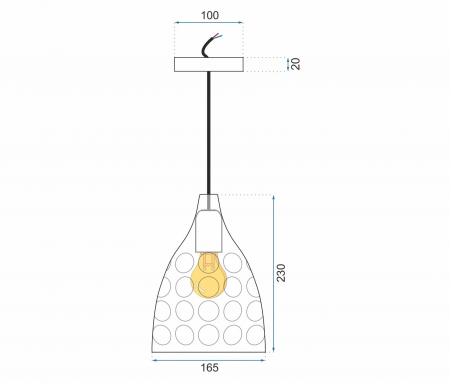 Lampa SUSPENDABILA oglinda Silver APP278-1CP [3]