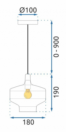 Lampă suspendată APP1121-1CP [6]
