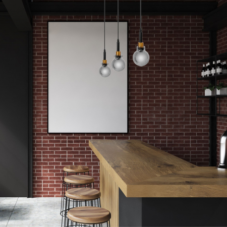 Lampă suspendată APP1124-1CP Black Gold [5]