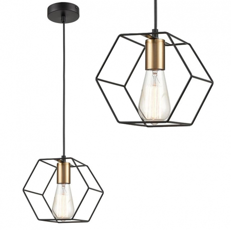 Lustre si pendule - Lampă suspendată APP1131-1CP Black/gold