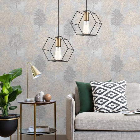 Lampă suspendată APP1131-1CP Black/gold [3]