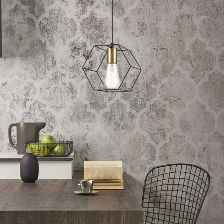 Lampă suspendată APP1131-1CP Black/gold [2]