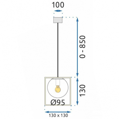 Lampă suspendată APP1165-1CP GOLD WHITE [5]