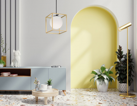 Lampă suspendată APP1165-1CP GOLD WHITE [4]