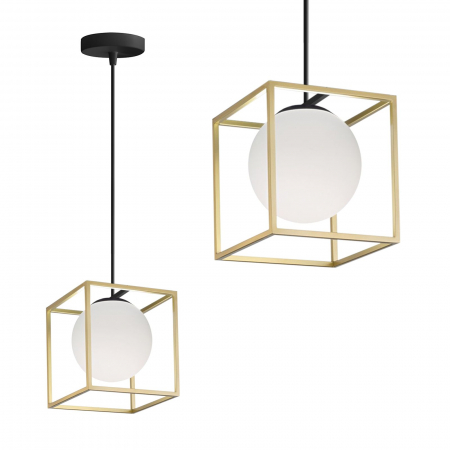 Lustre si pendule - Lampă suspendată APP1165-1CP GOLD WHITE