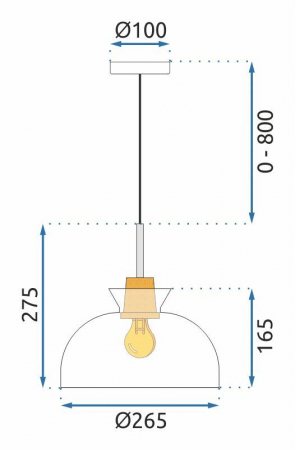 Lampă suspendată APP1184-1CP C [8]