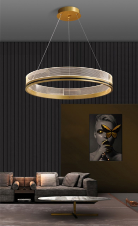 Lampă suspendată APP1190-CP Gold 60cm [1]