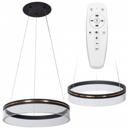 Lustre si pendule - Lampă suspendată APP1191-CP 40cm Black