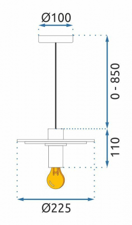 Lampă suspendată APP1213-1CP Gold [5]