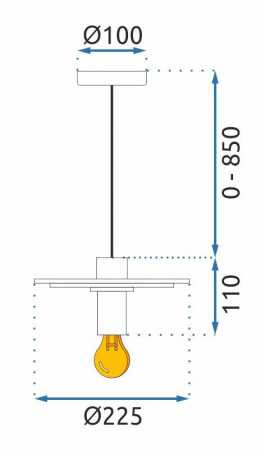 Lampă suspendată APP1214-1CP Black [5]