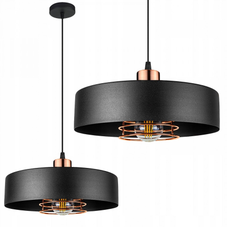 Lustre si pendule - Lampă suspendată APP1246-1CP Black/Rose gold