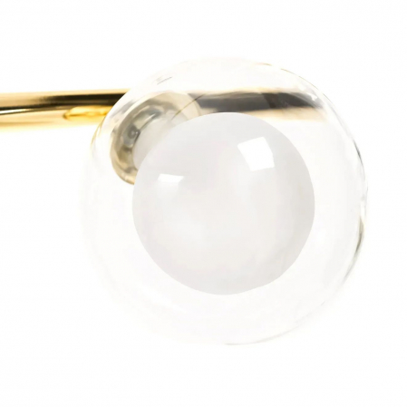 Lampă suspendată Bile de sticlă aurie 4 buc APP675-4CP [4]