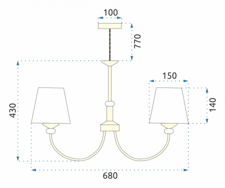 Lampă suspendată Cristal APP1014-5CP [7]