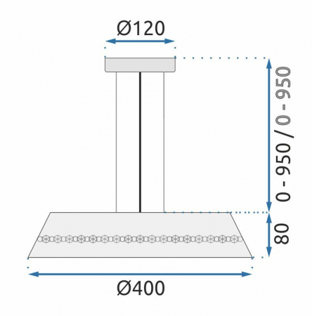 Lampă suspendată Cristal APP1028-CP [8]