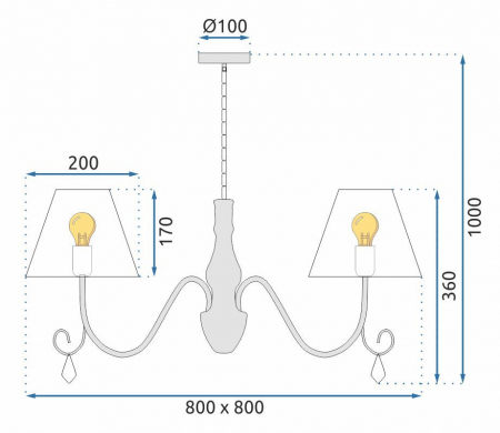Lampă suspendată Cristal APP991-4CP [6]
