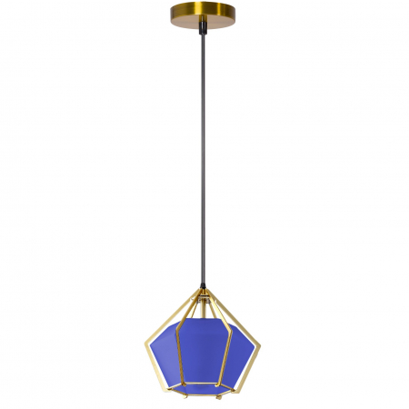 Lampă suspendată de tavan albastra Diamant APP452-1CP [1]