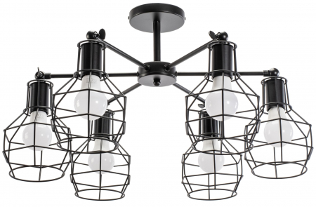 Lustre si pendule - Lampă suspendată de tavan din metal Loft APP735-6C