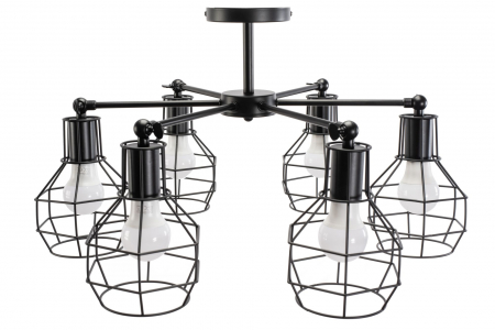 Lampă suspendată de tavan din metal Loft APP735-6C [1]
