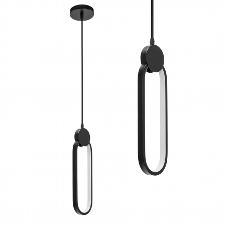 Lustre si pendule - Lampă suspendată de tavan LED APP851-CP BLACK