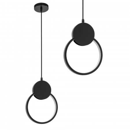 Lustre si pendule - Lampă suspendată de tavan LED APP852-CP BLACK