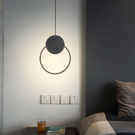 Lampă suspendată de tavan LED APP852-CP BLACK [5]