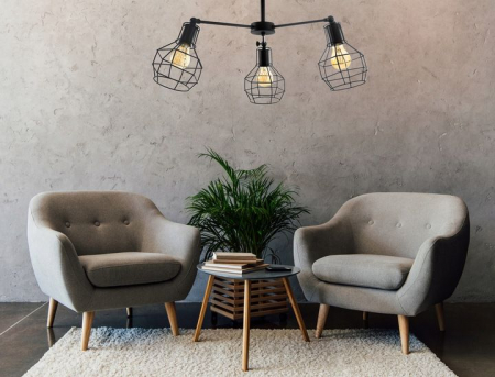 Lampă suspendată de tavan metalica Loft APP734-3C [1]