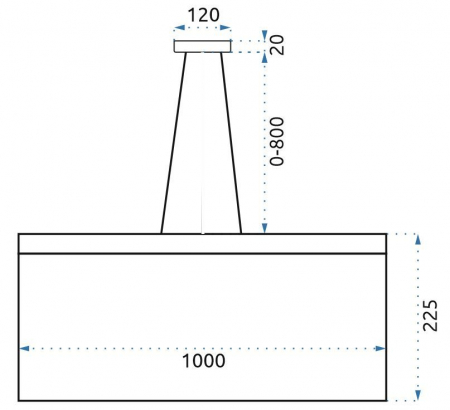 Lampă suspendată Glamour LED Chain APP891-CP [6]