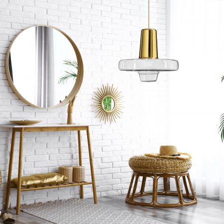 Lampă suspendată Metal Sticlă Aurie LED APP553-1CP [3]