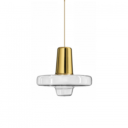 Lampă suspendată Metal Sticlă Aurie LED APP553-1CP [1]