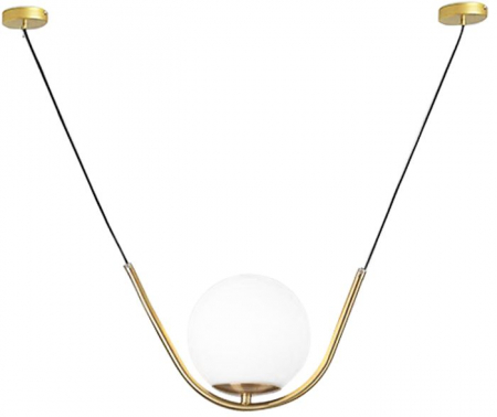 Lustre si pendule - Lampă suspendată Minge de sticlă aurie APP689-1CP