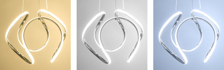 Lampă suspendată modernă de tavan LED + TELECOMANDA CHROME APP385-CP [3]