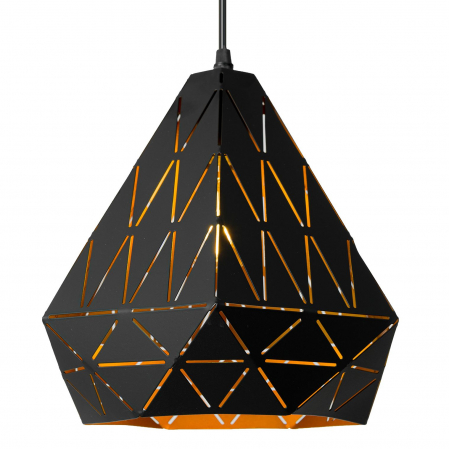 LAMPA TRIANGULARĂ GEOMETRICĂ NEAGRA APP252-1CP [2]