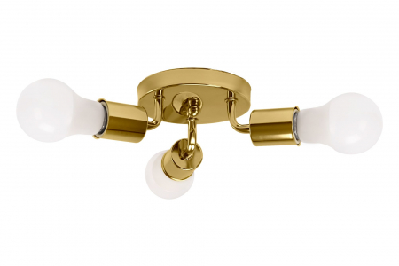 Lustre si pendule - Lampă triplă de tavan Metal Gold APP704-3C