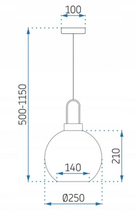 Lămpi de tavan  sticlă 25cm APP630-1CP [6]