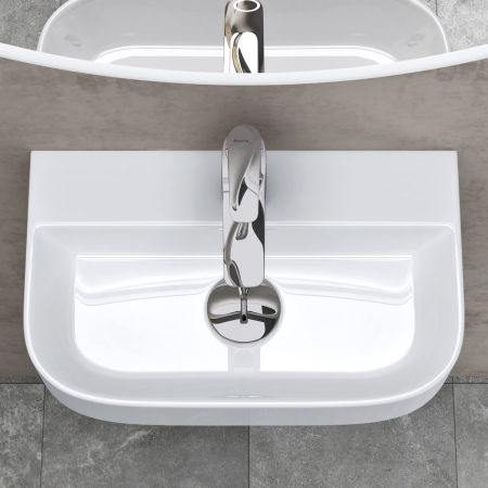 Lavoar Astra 003, alb lucios, montaj pe blat sau suspendat, ceramica [2]