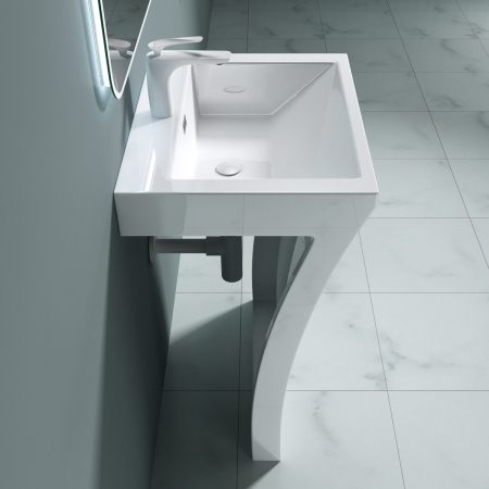 Lavoar Astra 07, alb lucios, montaj freestanding , compozit [1]