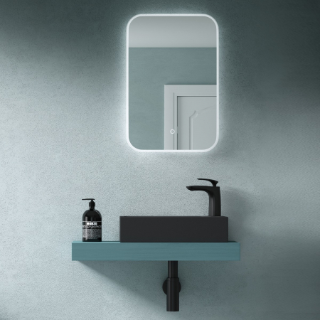 Lavoar Astra 101, alb lucios, montaj pe blat , ceramica [1]