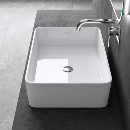 Lavoar Astra 102, alb lucios, 60 sau 80 cm, montaj pe blat, compozit [1]