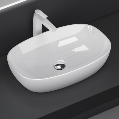 Lavoar Astra 104, alb lucios, 40-51 sau 60 cm, montaj pe blat, ceramica [6]