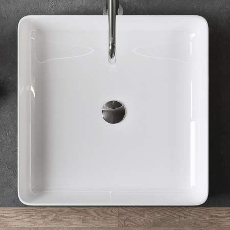 Lavoar Astra 105, alb lucios, 40 sau 50 cm, montaj pe blat, ceramica [2]
