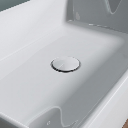 Lavoar Astra 105D, alb lucios, montaj pe blat , ceramica [4]