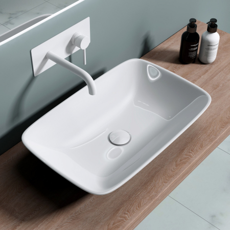 Lavoare - Lavoar Astra 159, alb lucios, montaj pe blat , ceramica