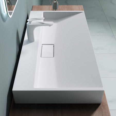 Lavoar Astra 19, alb sau negru, 60-70-80-90-100 sau 120 cm, montaj pe blat sau suspendat, compozit [8]